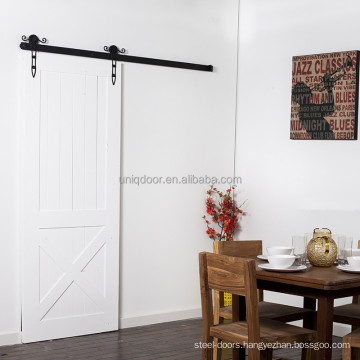 Double panel carving design internal house room wooden sliding barn door